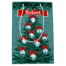 Cowboys Cowgirl Roping on Blue Helgdag Gift Bag