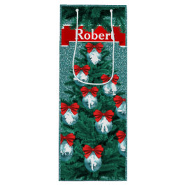 Cowboys Cowgirl Roping on Blue Helgdag Gift Bag