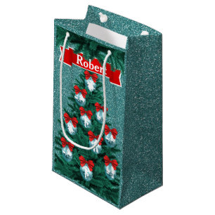 Cowboys Cowgirl Roping on Blue Helgdag Gift Bag