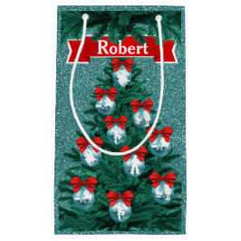 Cowboys Cowgirl Roping on Blue Helgdag Gift Bag