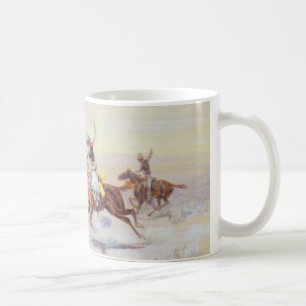 Cowboys från Bar Triangle av CM Russell Kaffemugg