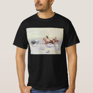 Cowboys från Bar Triangle av CM Russell Tee Shirt