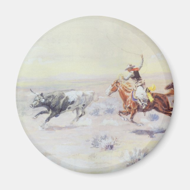 Cowboys från Pub Triangle by CM Russell Magnet (Framsidan)