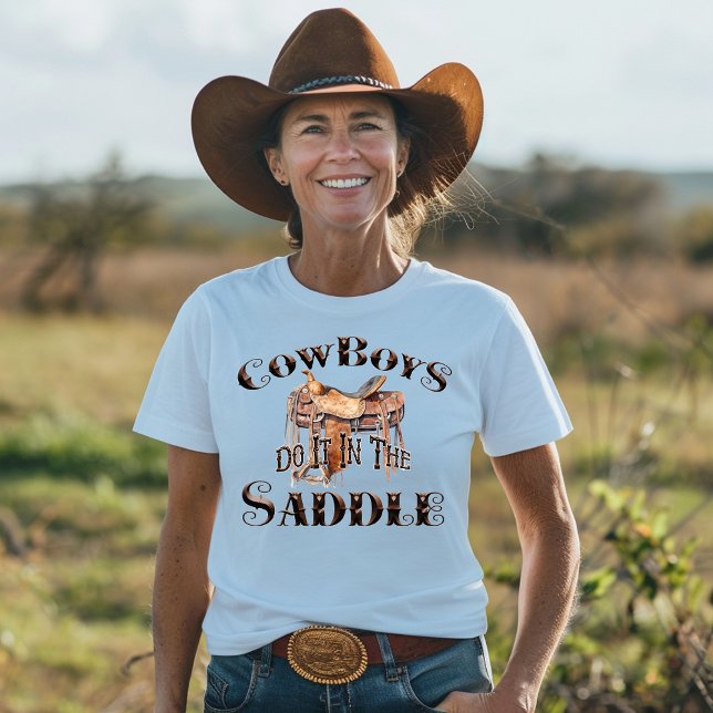 Cowboys gör det i sadeln t shirt (Skapare uppladdad)