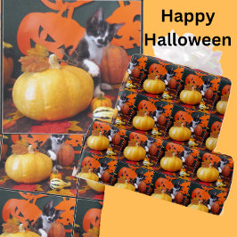 Cowboys Halloween - Katt/Kitten Wrapping Papper Presentpapper