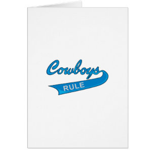 COWBOYS HÄRSKAR HÄLSNINGSKORT