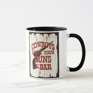Cowboys kontrollerar dina vapen mugg