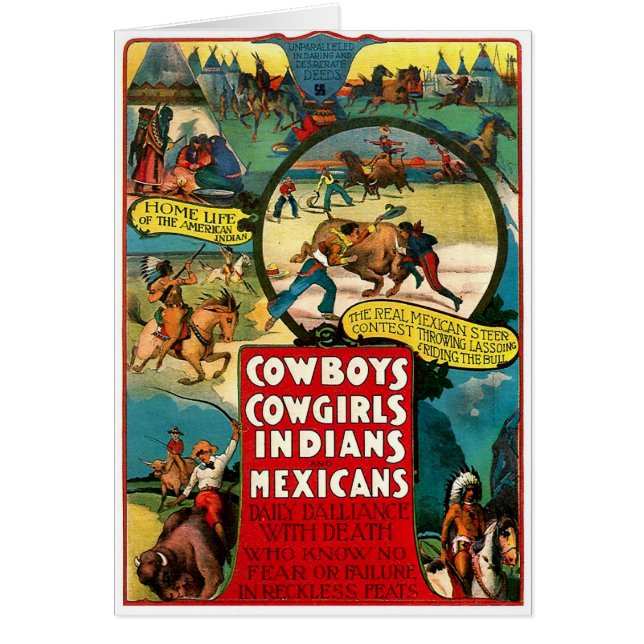 Cowboys - kort (Framsidan)