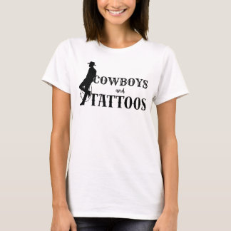 Cowboys och tatueringar 2 t shirt