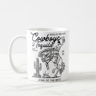 Cowboys Och Tequila Texas Häst Ridning Country Rod Kaffemugg