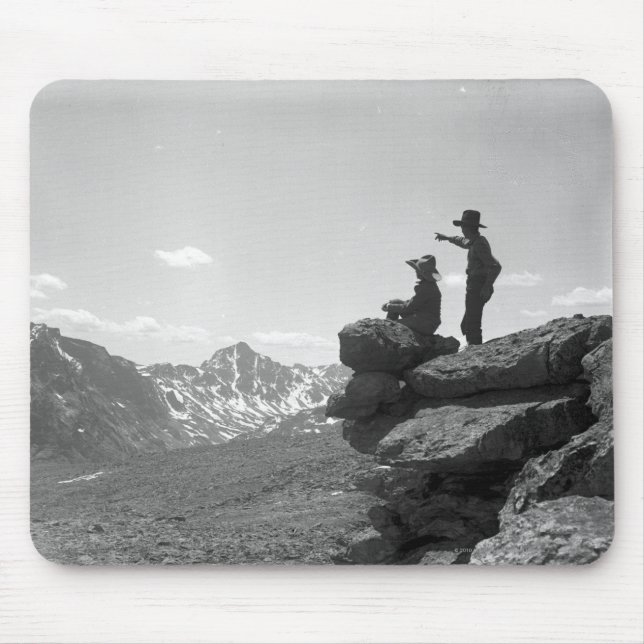 Cowboys på en kant musmatta (Framsidan)