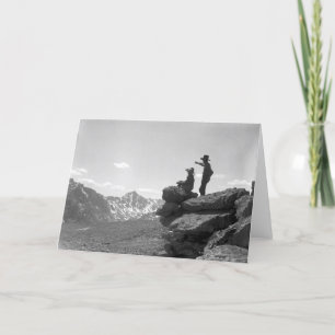 Cowboys på en ridge kort