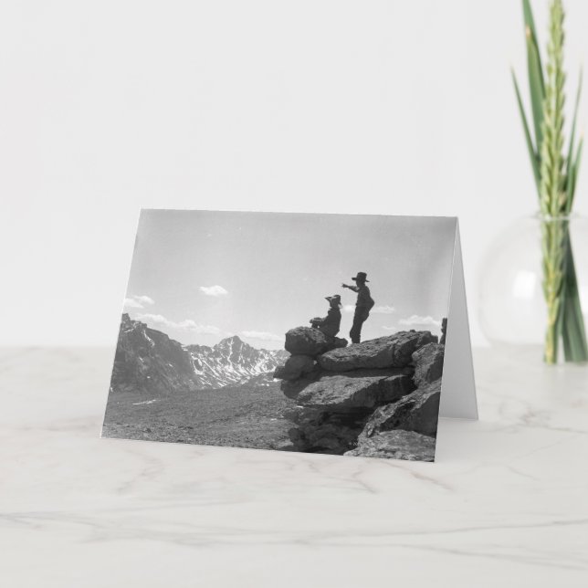 Cowboys på en ridge kort (Framsida)