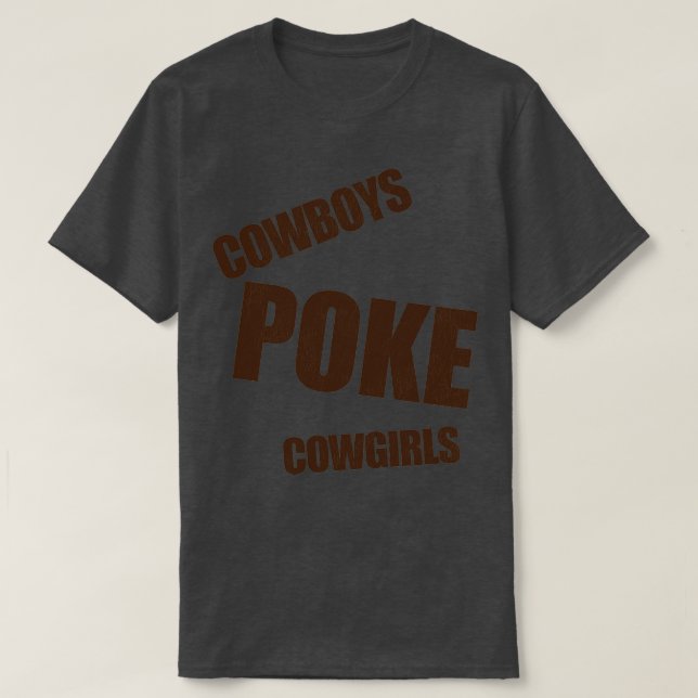 Cowboys POKE Cowtjejer T Shirt (Design framsida)