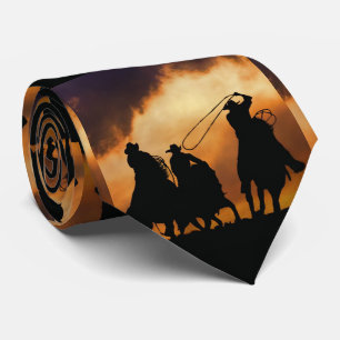 Cowboys Roping and Horses with Coola Himlar Slips