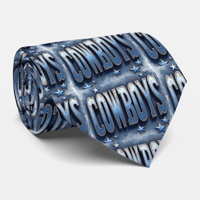 Cowboys Sports Team Neck Tie Slips (Rullad)