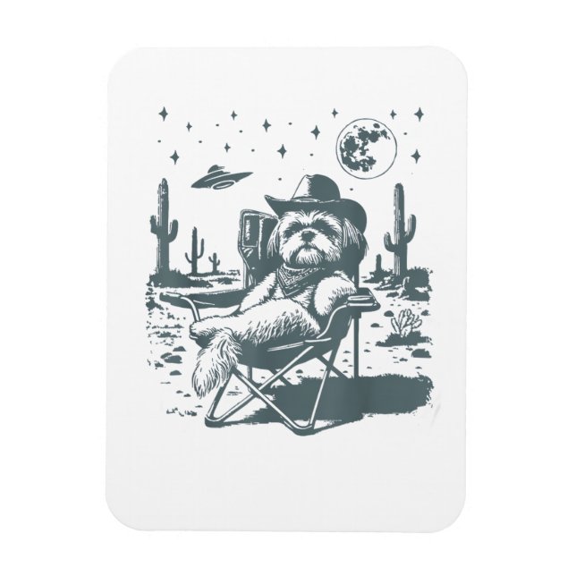 Cowboys UFO Western Magnet (Vertikal)