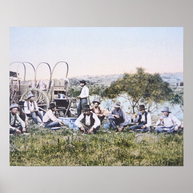 Cowboys vid Lunch, 1904 (bild) Poster (Framsidan)