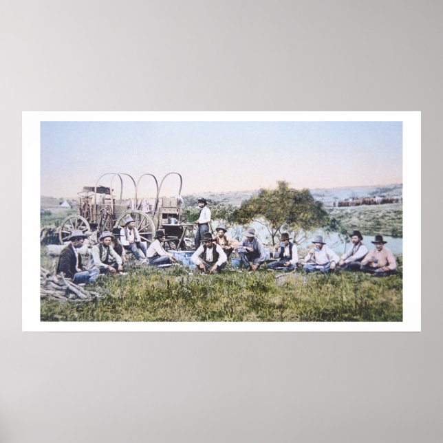 Cowboys vid Lunch, 1904 (bild) Poster (Framsidan)