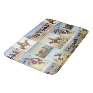 Cowboys Western Art Popular Badrumsmatta