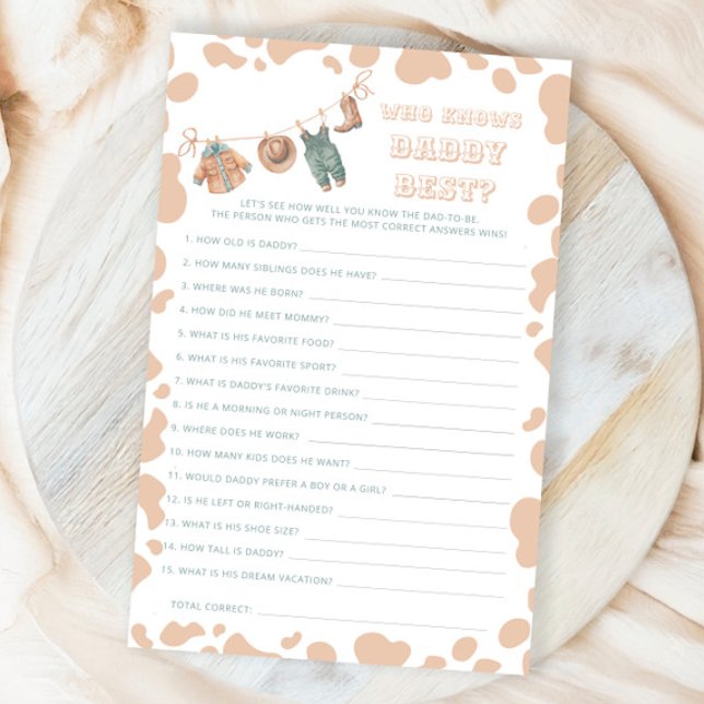 Cowboys Westerna babyskor som känner pappa Best (Skapare uppladdad)