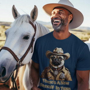 "Cowboysamling" en rad Land Boy Art Art T Shirt