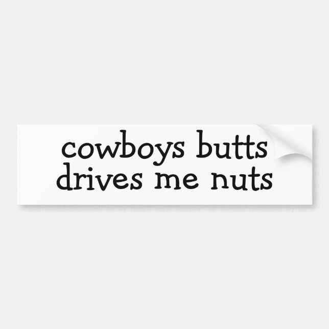 cowboysändor kör mig den tokiga bildekalet bildekal (Framsidan)