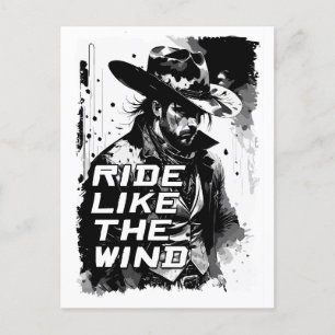 Cowboysång som en Vind Illustration Art Vykort
