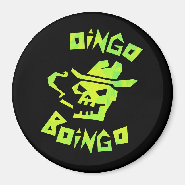 Cowboyskalle oingo boingo magnet (Framsidan)