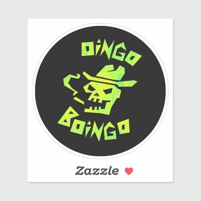 Cowboyskalle oingo boingo stor dekal (Ark)