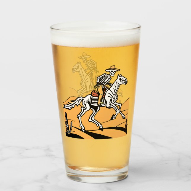 CowboySkeleton Western Skeleton Glaskopp (Framsida fylld)