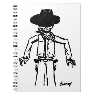 Cowboysketch-anteckningsbok Anteckningsbok