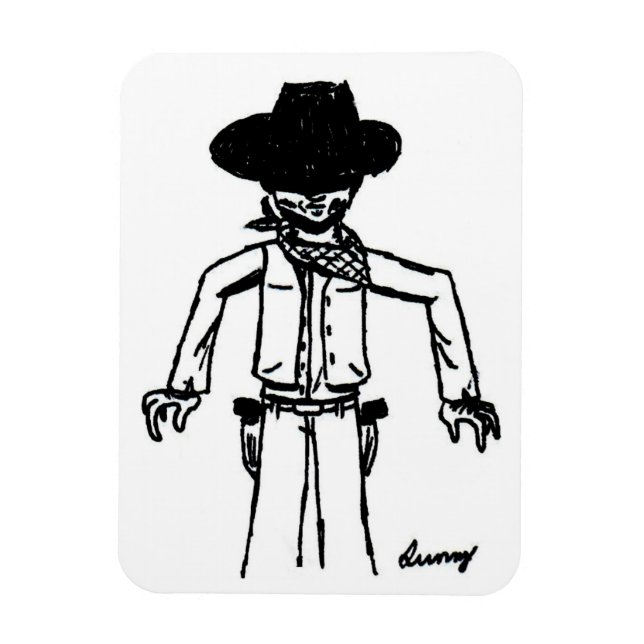 Cowboysketch Flexible Magnet (Vertikal)