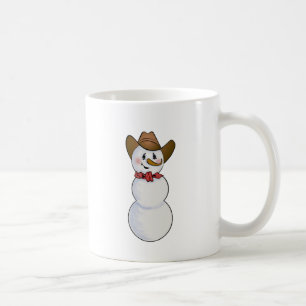 Cowboysnögubbe med den röda bandanaen kaffemugg