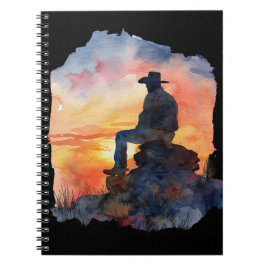 Cowboysolnedgång. Anteckningsbok