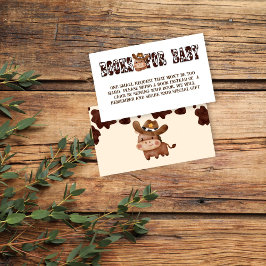 Cowboysöt baby-häst westerna bok tilläggskort