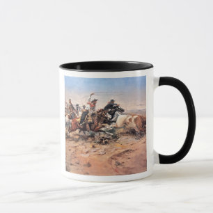 Cowboystågvirke ett råd, 1897 (olja på kanfas) mugg