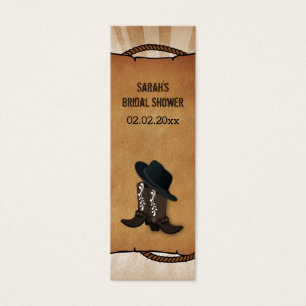 cowboystövlar av western Personlig Gift-Märkre Litet Visitkort