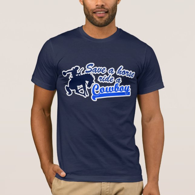 Cowboyt-skjorta T-shirt (Framsida)