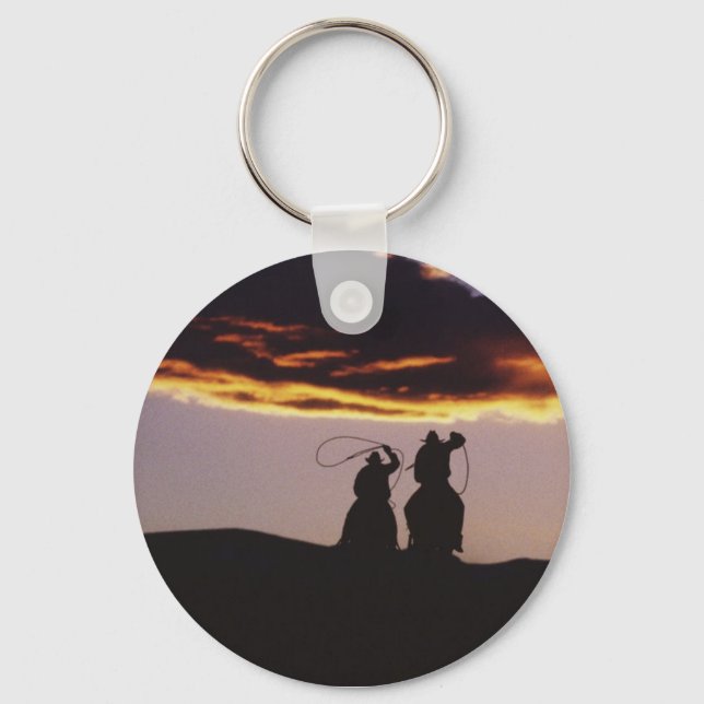 Cowboyteam med Lassoes Nyckelring (Framsida)