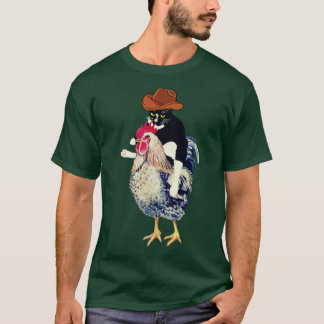 Cowboytuxedo-katt på en kattälskare t shirt