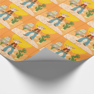 Cowboyungefödelsedagsfest Presentpapper