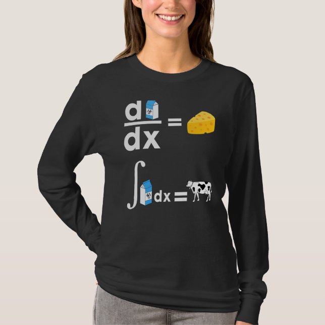 Cowculus Math Cow Mjölk Cheese Math För manar Wome T Shirt (Framsida)