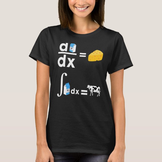 Cowculus Math Cow Mjölk Cheese Math För manar Wome T Shirt (Framsida)