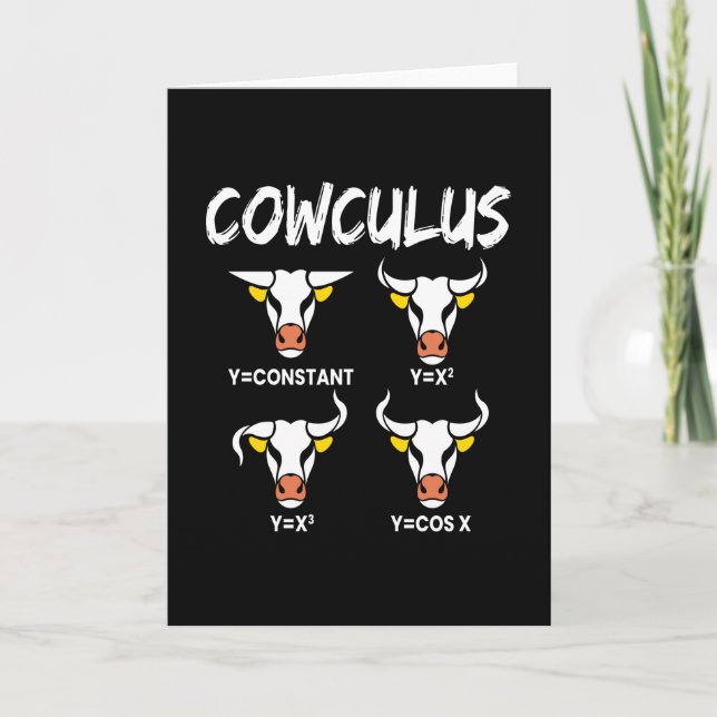 Cowculus math Physical Cows Cow Kort (Framsida)