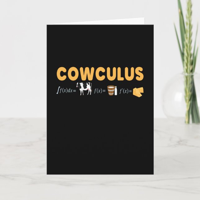 Cowculus math Physical Cows Cow Kort (Framsida)