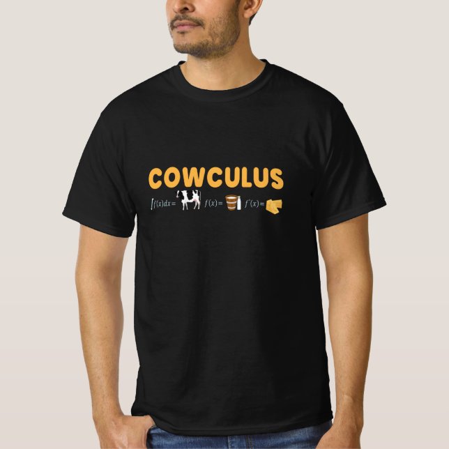 Cowculus math Physical Cows Cow T Shirt (Framsida)