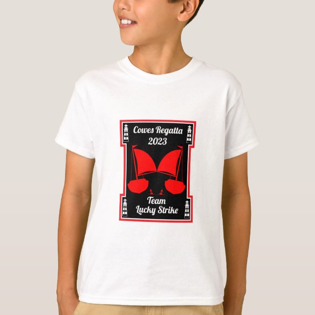 Cowes Isle of Wight Yacht Regatta T Shirt (Framsida)