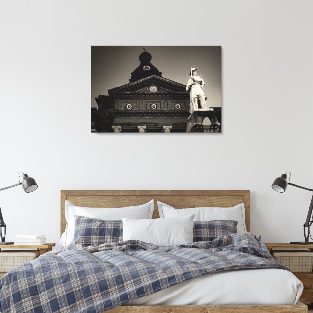 COWETA COUNTY RÄTTSHUS Canvas konst (Insitu (sovrum))