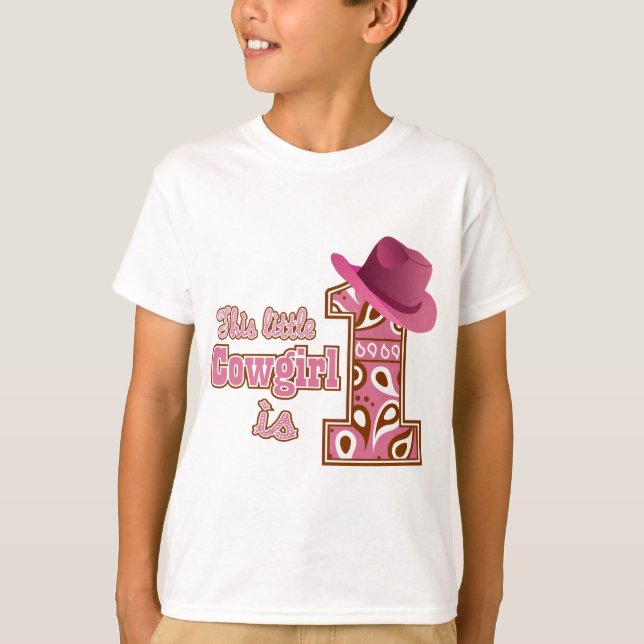 Cowgirl 1st Birthday Tee (Framsida)